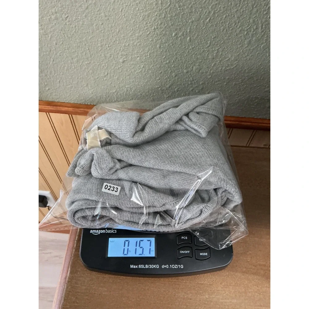 Michael Kors Sweater Womens Large Gray Excellent Side Zip High Low Knit Pullover